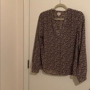 Cheetah print blouse